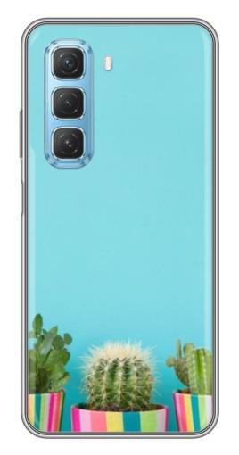 Чехол с картинкой "Маленькие кактусы" для Infinix Hot 50 5G