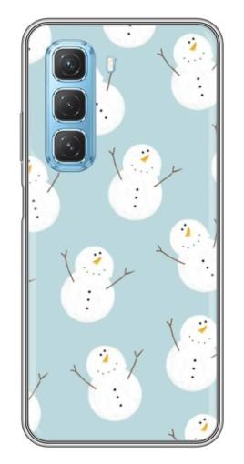 Чехол с принтом "Маленькие снеговики" для Infinix Hot 50 5G