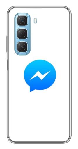 Чехол с картинкой "messenger logo" для Infinix Hot 50 5G