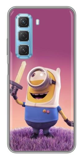 Силиконовый чехол с изображением "Миньон с мечом" для Infinix Hot 50 5G