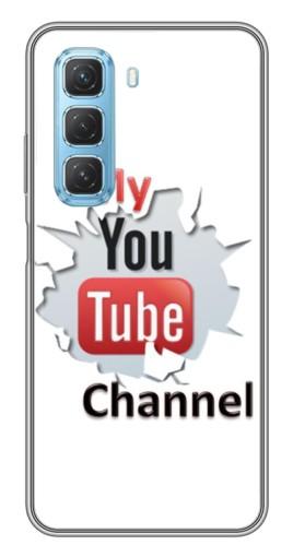 Чехол с печатью "My YouTube" для Infinix Hot 50 5G