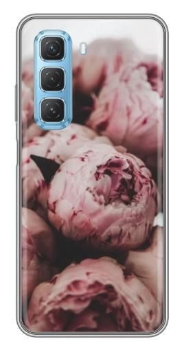 Силиконовый чехол с изображением "Нежные пионы" для Infinix Hot 50 5G