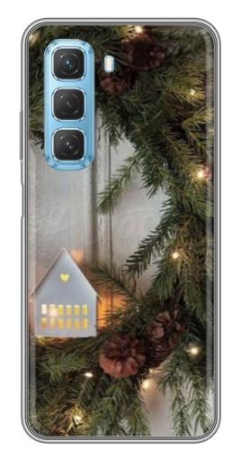 Чехол с принтом "Новогодний венок" для Infinix Hot 50 5G