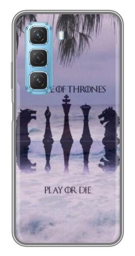 Чехол с картинкой "Play or Die" для Infinix Hot 50 5G
