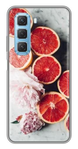 Чехол с картинкой "Половинки грейпфрутов" для Infinix Hot 50 5G