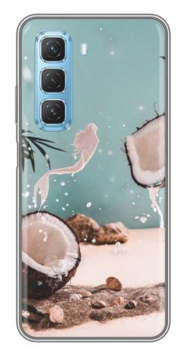 Силиконовый чехол с изображением "Половинки кокоса" для Infinix Hot 50 5G