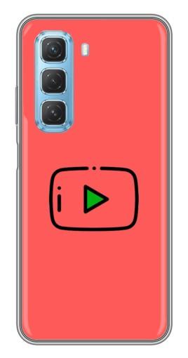 Силиконовый чехол с изображением "Рисованная кнопка" для Infinix Hot 50 5G