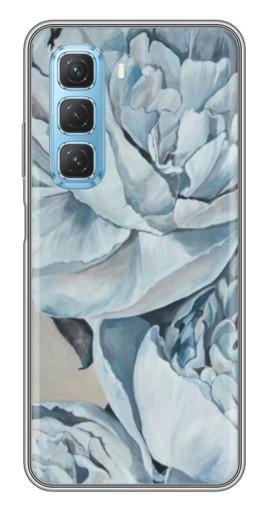 Чехол с картинкой "Рисунок пионы" для Infinix Hot 50 5G