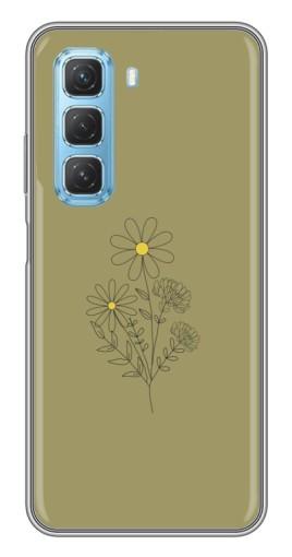Чехол с принтом "Рисунок ромашка" для Infinix Hot 50 5G
