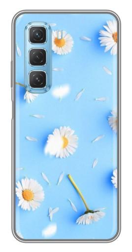 Чехол с картинкой "Ромашковый фон" для Infinix Hot 50 5G