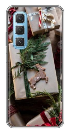 Чехол с принтом "Рождественские подарки" для Infinix Hot 50 5G