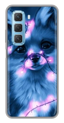 Чехол с картинкой "Синяя лисичка" для Infinix Hot 50 5G