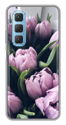Силиконовый чехол с изображением "Сиреневые тюльпаны" для Infinix Hot 50 5G