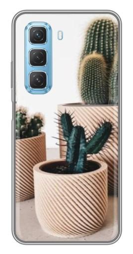 Чехол с печатью "стильные кактусы" для Infinix Hot 50 5G