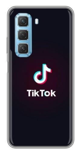 Силиконовый чехол с изображением "TikTok темный" для Infinix Hot 50 5G
