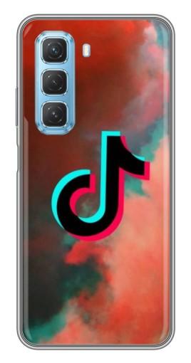 Силиконовый чехол с изображением "ТикТок в тучах" для Infinix Hot 50 5G