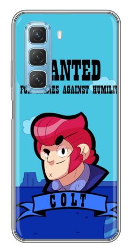 Чехол с печатью "WANTED COLT" для Infinix Hot 50 5G