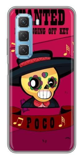 Чехол с печатью "WANTED POCO" для Infinix Hot 50 5G