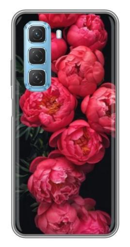 Силиконовый чехол с изображением "Яркие пионы" для Infinix Hot 50 5G