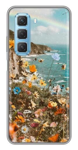 Чехол с печатью "Яркие полевые цветы" для Infinix Hot 50 5G