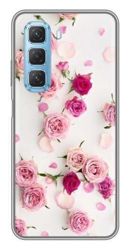 Чехол с картинкой "Яркие розы" для Infinix Hot 50 5G