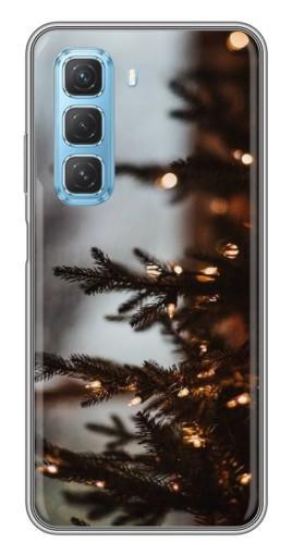 Чехол с печатью "Елка с гирляндой" для Infinix Hot 50 5G
