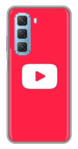 Чехол с печатью "YouTube Кнопка" для Infinix Hot 50 5G