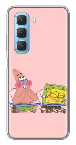 Силиконовый чехол с изображением "За партой" для Infinix Hot 50 5G