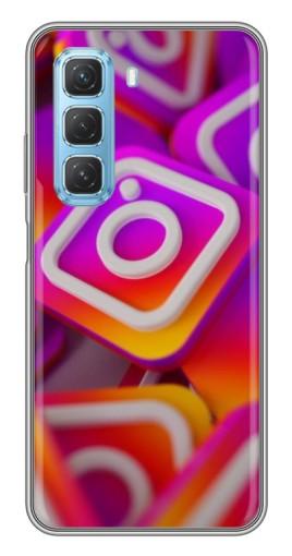 Чехол с печатью "Значки Инстаграм" для Infinix Hot 50 5G