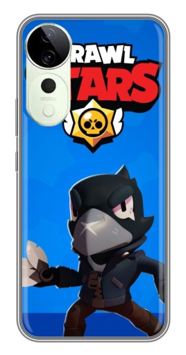 Силиконовый чехол с изображением "Боевой Crow" для Vivo T3 Ultra