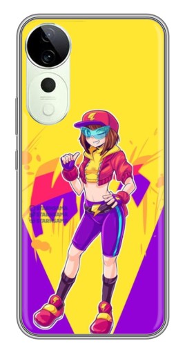 Силиконовый чехол с изображением "Макс Бравл Старс" для Vivo T3 Ultra
