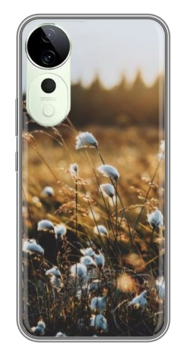 Чехол с картинкой "Нежные полевые цветы" для Vivo T3 Ultra