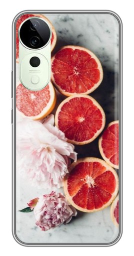 Чехол с принтом "Половинки грейпфрутов" для Vivo T3 Ultra