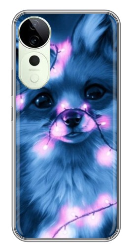 Чехол с печатью "Синяя лисичка" для Vivo T3 Ultra