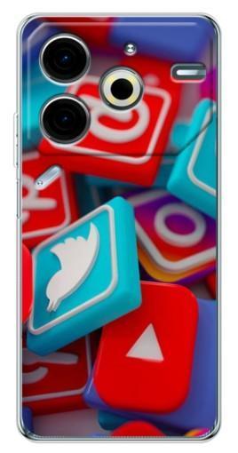 Чехол с картинкой "3Д эффект" для Tecno Pova 6 Neo 5G