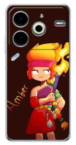 Силиконовый чехол с изображением "Amber с факелом" для Tecno Pova 6 Neo 5G