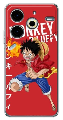 Силиконовый чехол с изображением "Атакующий D Luffy" для Tecno Pova 6 Neo 5G