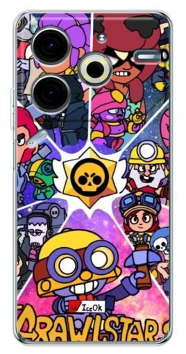 Чехол с печатью "Brawl заставка" для Tecno Pova 6 Neo 5G