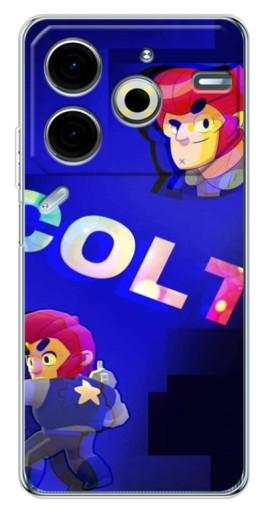 Силиконовый чехол с изображением "Colt шпион" для Tecno Pova 6 Neo 5G