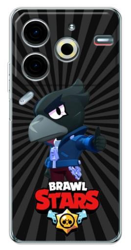 Чехол с принтом "Crow Brawl Stars" для Tecno Pova 6 Neo 5G