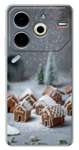 Чехол с картинкой "Домики из пряников" для Tecno Pova 6 Neo 5G