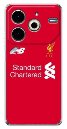 Чехол с принтом "Форма Liverpool" для Tecno Pova 6 Neo 5G