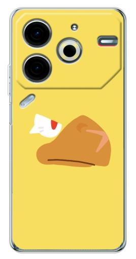 Чехол с принтом "Gold Crow" для Tecno Pova 6 Neo 5G