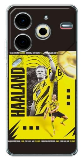 Чехол с картинкой "Golden Haaland" для Tecno Pova 6 Neo 5G