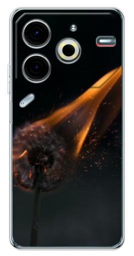 Силиконовый чехол с изображением "Горящий одуванчик" для Tecno Pova 6 Neo 5G