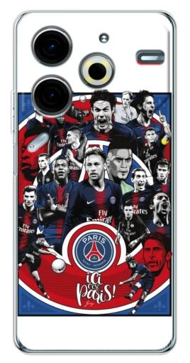 Чехол с принтом "Команда PSG" для Tecno Pova 6 Neo 5G