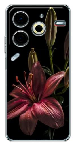 Чехол с печатью "Красная лилия " для Tecno Pova 6 Neo 5G