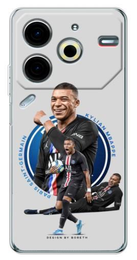 Чехол с картинкой "Kylian Mbappe" для Tecno Pova 6 Neo 5G