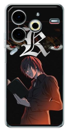 Чехол с принтом "Лайт Ягами Death Note" для Tecno Pova 6 Neo 5G