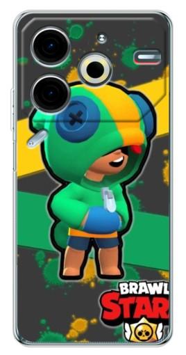 Чехол с печатью "Leon Brawl Stars" для Tecno Pova 6 Neo 5G